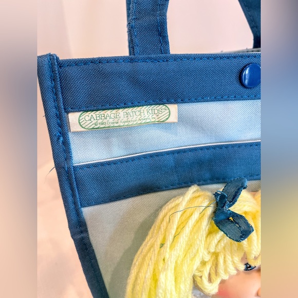 Cabbage Patch Doll Blonde Rubber Face Small Tote 1983 - Picture 5 of 12
